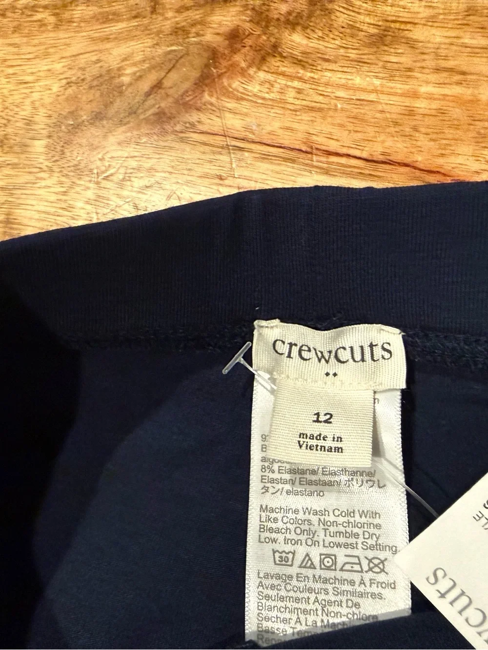 Crewcuts Navy Blue Leggings Size 12 NWT